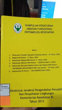 Image of Kumpulan Peraturan Jabatan Fungsional Entomolog Kesehatan